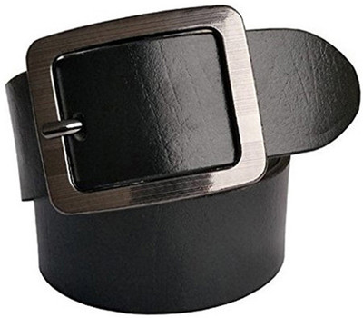 

Sun Shopping Men Formal Black Artificial Leather Belt