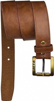 

AFFA Men Casual Brown Artificial Leather Belt, Tan