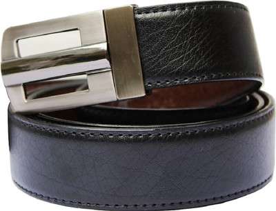 

AHMA international Men Formal Black Artificial Leather Belt