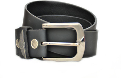 

rza Men Casual Black Artificial Leather Belt