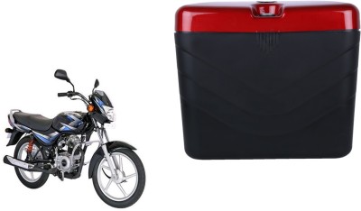 AutoVHPR Luggage Box Black, Red Plastic Motorbike Saddlebag