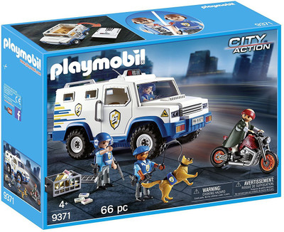 

Playmobil Police Money Transporter (66 Pcs)(Multicolor)