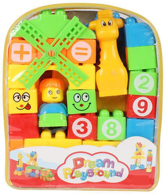 

Gencliq Learning Building Blocks for Kids,Boys,Girls of 3,4,5,6 Years Old,Best Educational Gift Toy,Bright Colors,Set of 35 Pcs.(Multicolor)