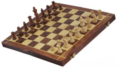 

skyler Wooden Chess (Non- Magnetic) with Board Game Board Board Game