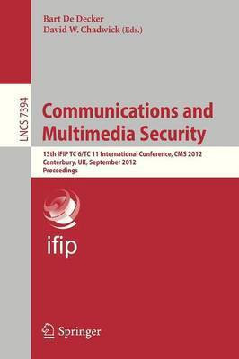 Communications and Multimedia Security(English, Paperback, unknown)