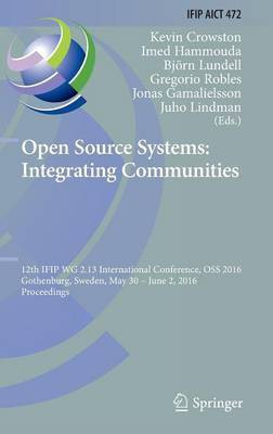 Open Source Systems: Integrating Communities(English, Hardcover, unknown)
