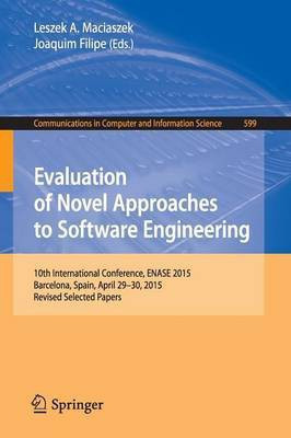 Evaluation of Novel Approaches to Software Engineering(English, Paperback, unknown)