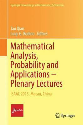 Mathematical Analysis, Probability and Applications - Plenary Lectures(English, Hardcover, unknown)