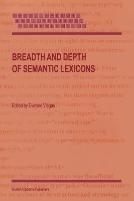 Breadth and Depth of Semantic Lexicons(English, Paperback, unknown)