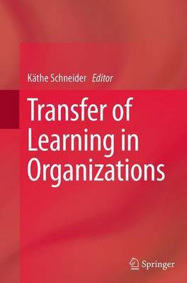 Transfer of Learning in Organizations(English, Paperback, unknown)