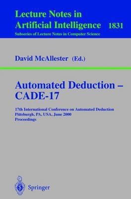 Automated Deduction - CADE-17(English, Paperback, unknown)