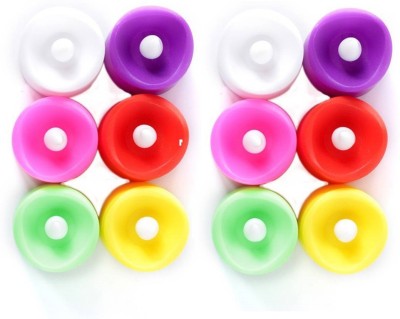 AUGGMIN Led Candle, Flameless, Smokeless Home Decorative Candle(Multicolor, Pack of 12)