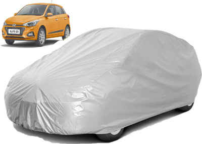 carphoenix Car Cover For Hyundai Elite i20 (Without Mirror Pockets)(Silver, For 2018, NA Models)