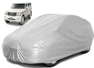 carphoenix Car Cover For Mahindra Bolero (Without Mirror Pockets)(Silver, For 2018, NA Models)