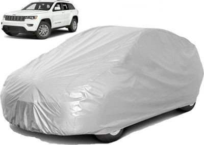 carphoenix Car Cover For Mahindra Jeep (Without Mirror Pockets)(Silver, For 2018, NA Models)