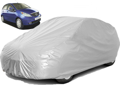 carphoenix Car Cover For Tata Vista Tech (Without Mirror Pockets)(Silver, For 2018, NA Models)