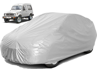 Amasree Car Cover For Maruti Suzuki Gypsy (Without Mirror Pockets)(Silver, For 2018, NA Models)