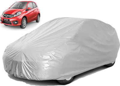 carphoenix Car Cover For Honda Brio (Without Mirror Pockets)(Silver, For 2018, NA Models)