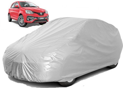 carphoenix Car Cover For Toyota Etios Liva (Without Mirror Pockets)(Silver, For 2018, NA Models)