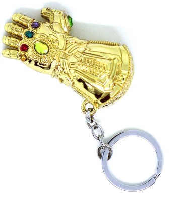 Daylfonos Thanos Hand Gauntlet Superhero Marvel Avengers Infinity War Key Chain(Gold)