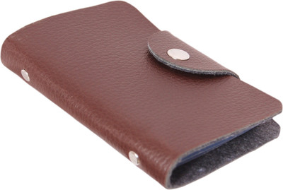 

iHomes ATM / Visiting /Credit Card Holder, PAN/ Business / Debit Card Case Holder,Brown Slot, ID Card Holder 10 Card Holder(Set of 1, Multicolor)