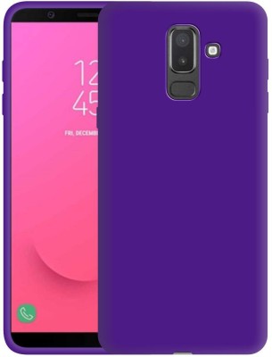 CASE CREATION Back Cover for Samsung Galaxy J8 (2018)(Purple, Shock Proof, Silicon, Pack of: 1)