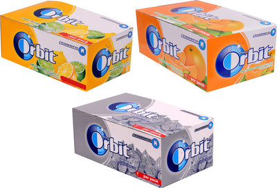 

Orbit Sugar Free Lemon Lime,Sweetmint & Orange Cardamom Chewing Gum(422.40000000000003 g Pack of 3)