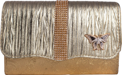 

Capreo Casual Gold Clutch