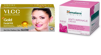 

Himalaya Anti Wrinkle Cream, Gold Facial Kit(Set of 2)