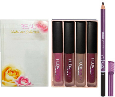 

MN GIRLS CHOICE PERFECT WATERPROOF & LONG LASTING EYE BROW PENCIL WITH NUDE LOVE COLLECTION MINI LIQUID MATTE LIPSTICK PACK(Set of 2)