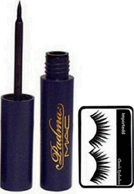 

importedd eyelashes with mac padma eyeliner(Set of 2)
