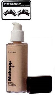 

Pink rebellion Eyelashes & Mac Make Up Pro Long Wear Foundation(Set of 2)