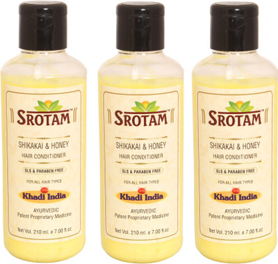 

Srotam Shikakai & Honey SLS & Paraben Free Hair Conditioner ( Set of 3 Bottle)(630 ml)