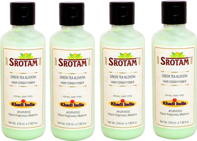 

Srotam GreenTea & Aloevera Hair Conditioner ( Set of 4 Bottle)(840 ml)