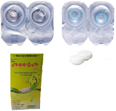 

jainfashion24 eye color lens Monthly Contact Lens(00, 2 color blue gray, Pack of 1)