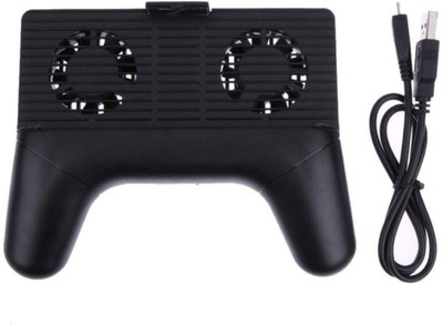 

House Of Sensation Rechargeable Mobile Phone Cooling Pad(3 in 1) with Fans for Video & Gaming, Power Bank, and Holder Mount Stand for Smartphones. Compatible with Almost All Mobile Phones. Cooling Pad(Black)