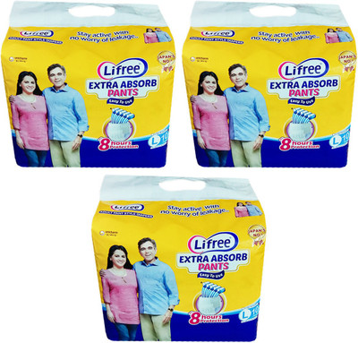 

Lifree ADULT PANT STYLE DIAPERS - L(30 Pieces)