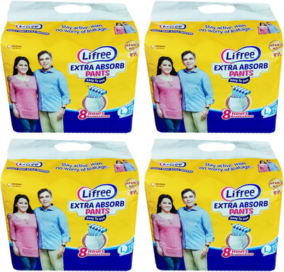 

Lifree ADULT PANT STYLE DIAPERS, SIZE LARGE - L(40 Pieces)