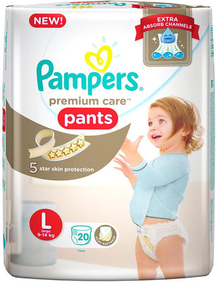 

Pampers Premium Care Diaper Pants, Large - L(20 Pieces)