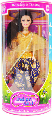 

Planet of Toys Girls Beautiful Indian Suit Doll for Kids(Multicolor)