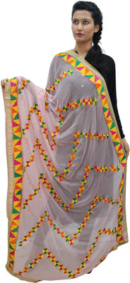 Hautemoda Chiffon Embroidered Women Dupatta