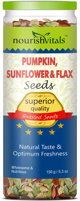 

NourishVitals Roasted Pumpkin, Sunflower & Flax Seeds(150.0 g)