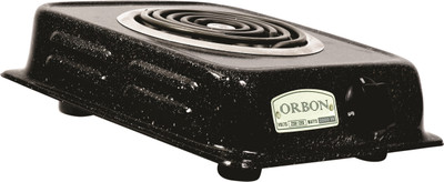 

Orbon 2000 Watt Rectangular Marble Vitreous Black G Coil Stove Hot Plate Induction Cooktop Electric Cooking Heater(1 Burner)