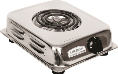 

Orbon 1000 Watt Rectangular Silver Chrome G Coil Stove Hot Plate Induction Cooktop Electric Cooking Heater(1 Burner)
