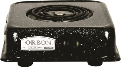 

Orbon 1000 Watt Rectangular Marble Vitreous Black G Coil Stove Hot Plate Induction Cooktop Electric Cooking Heater(1 Burner)