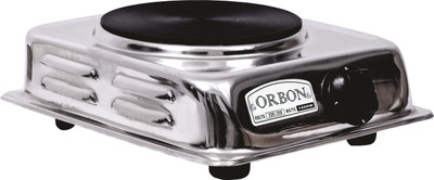 

Orbon 1500 Watt Rectangular Silver Chrome Hot Plate G Coil Stove Induction Cooktop Electric Cooking Heater(1 Burner)