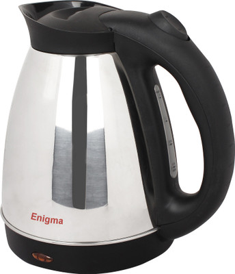 

Enigma Tea/Coffee and Soups Stainless Steel Electric Kettle(1.7 L, Silver, Black)