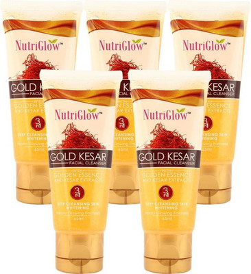 

NutriGlow Gold Kesar Facial Cleanser (Pack of 5) Face Wash(325 ml)
