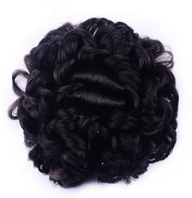 

Pelo Juda Hair Extension Wigs Accessories For Women, Juda Accessories For women Wedding, Hair Styling Accessories, Pack Of 1 Bun(Black)