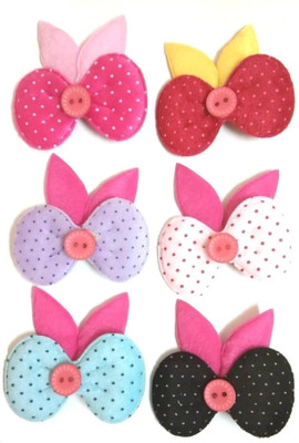 KANISHA FASHION KIDS GIRL CUTE MULTICOLOR HAIR CLIP 6 PCS SET Hair Clip(Multicolor)